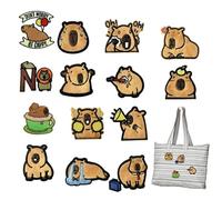 Toppe termoadesive per bambini, a forma di Capybara, da cucire, per cappelli, abbigliamento per amanti degli animali, insegnanti, stilisti, genitori, zaini, jeans, giacche