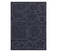 Toppe termoadesive per jeans, pratiche, jeans, abbigliamento, riparazione e decorazione per bambini e adulti, termoadesive in tessuto per riparazione fori