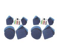 Toppe termoadesive per pezzi tagliati in denim Toppa per riparazione jeans durevoli di alta qualità per rinforzo e decorazione di abbigliamento 2 set con bottoni Aghi Filo