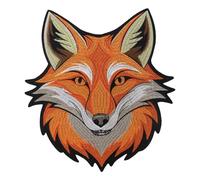 Toppe termoadesive ricamate con volpi, decorazione estetica, foresta, natura, albero, paesaggio, volpe, per abbigliamento, cappelli, giacche, zaini (1 pezzo)