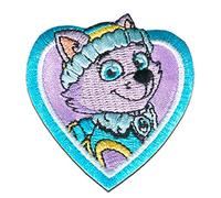 Toppe termoadesive - Squadra dei Cuccioli 'Everest' - porpora - 6x6cm - Patch Toppa ricamate Applicazioni Ricamata da cucire adesive
