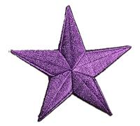 Toppe termoadesive - stella - diversi colori selezionabili - 7,5 x 7,5 cm - by catch-the-patch® Patch Toppa ricamate Applicazioni Ricamata da cucire adesive, Farbvariante:porpora