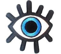 Toppe termoadesive toppa jeans patch termoadesiva Toppa occhio ricamate ricamata 7 x 7,5 cm