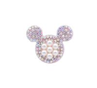 Toppe Termoadesivi 15Pcs Padded Rhinestone & Pearl Star Mouse Rabbit Bear Applique(Mickey)