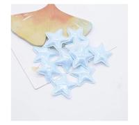 Toppe termoadesivi 50 Pz 25mm Bling Stella In Pelle Applique For FAI DA TE Ragazza Copricapo Fermagli For Capelli Decor Accessori Vestiti Cappello Toppe Da Cucire per Fai Da Te(Blue)