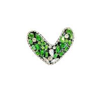 Toppe Termoadesivi 5Pcs Colorful Crystal Gemstone Love Cloth Sticker,handmade Bead Pieces Peach Heart(1)