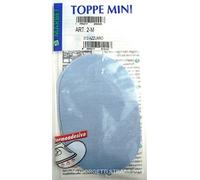TOPPE Termoadesivi MARBET maglina azzurro mini 13 x 8,5cm ovale toppa bambini 2M 013