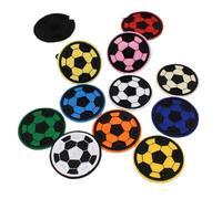 Toppe Termoadesivi Toppe ricamate casuali da calcio da 12 pezzi da cucire su ferro su toppe decorative for riparazioni di applicazioni di calcio(Mix color 58mm)