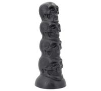 Topped Monster - dildo a forma di teschio - 22 cm (nero)
