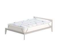 Topper 1 Piazza e Mezzo Trapuntato 300 gr/mq con Elastici Air Traspirante Bianco