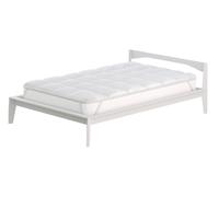 Topper 1 Piazza e Mezzo Trapuntato 300 gr/mq con Elastici Fancy Bianco