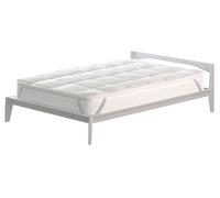 Topper 1 Piazza e Mezzo Trapuntato 600 gr/mq con Elastici Plus Bianco