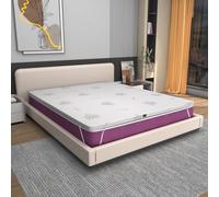 Topper 140x180 in Foam Alto 5 cm - Correttore per Divano Letto Sfoderabile con Rivestimento Aloe Vera, Traspirante e Ortopedico - Made in Italy - Coprimaterasso con 4 Angoli Elastici