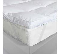 Topper 7 cm - Coprimaterasso Trapuntato e Soffice, 100% Anallergico e Traspirante, corregge i difetti del materasso (MATRIMONIALE 170X200X7 CM, BIANCO)