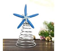 Topper - 9x20cm Christmas Decoration Ornament | Sparkling Star Angel Design With LED Lights For Holiday Festive Decor, Topper, Home Party Celebration