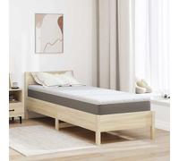 vidaXL Topper al Cocco Bianco 70 x 200 cm Tessuto Jacquard, Comfort in Camera, Topper Moderno Extra Rigido, Supporto in Schiuma, Copertura Jacquard, per Sonno di qualità