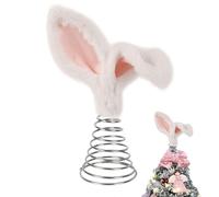 Topper Albero Orecchie Coniglietto Decorazione Festiva Coniglio, Ornamento Di Coniglio In Metallo Pianto Primavera Per Carini Alberi Di Pasqua Forniture Per La Casa Vacanza