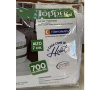 Topper Biancaluna cm. 7 matrimoniale-singolo-piazza1/2 materasso