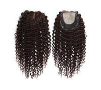 Topper con base in pizzo di seta marrone for donna, copertura in veri capelli umani Remy ricci con parrucca parrucchino superiore anteriore per Donne Affascinanti(28 inch,7x7inch)