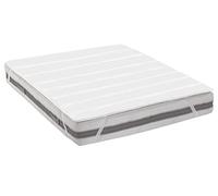 Topper Coprimaterasso Trapuntato in Microfibra Correttore per Sopra Materasso con Elastici Letto 1 Piazza e Mezza 120x200 cm Made in Italy