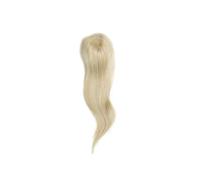 Topper da donna in veri capelli umani, base mono 5"x 6" con clip antiscivolo for coprire i peli grigiastri diradati(P18-613,14 inch)