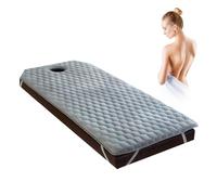 Topper da tavolo in memory foam con foro per respirare, spessore 4 cm, antiscivolo, cuscino spa, per salone di bellezza, grigio, 60 x 180 cm
