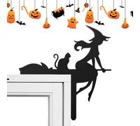 Topper Della Porta Di Halloween | DEGAZIONI DELLA PORTA DELLA PORTA DI HALLOWEEN SEGNO | Ornamento Del Telaio Di Finestre E Porte Spaventose Per Portico, Giardino, Muro, Casa, Arredamento Per Feste Di