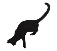 Topper della porta di Halloween in metallo | Decorazioni di Halloween indoor | Silhouette di gatti per decorazioni angolari del telaio della porta | Arredamento silhouette di gatto nero | Segni e targ