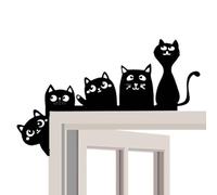 Topper Della Porta Di Halloween - Segno D'angolo Di Gatto Decorativo Interno, Ferro Resistente Alla Ruggine | Topper Di Cornice Dipinta Reversibile Con Eleganti Dettagli Per Porta, Finestra, , D