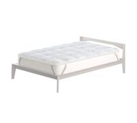 Topper Double Face 1 Piazza e Mezzo Trapuntato 300 gr/mq con Elastici Ice