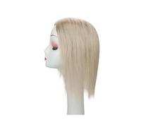 Topper for capelli da donna, capelli umani, macchina Remy, capelli brasiliani, lisci, biondi, 3x5 pollici, clip in toupee Capelli Estensioni(12 inches)