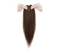 Topper For Capelli Da Donna In Veri Umani Diradamento, Base Seta 2"x6", Clip Aumentare Il Volume, Aspetto Naturale, Senza Colla, Traspirante Extension per Capelli(12inch,Dark brown)
