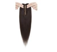 Topper For Capelli Da Donna In Veri Umani Diradamento, Base Seta 2"x6", Clip Aumentare Il Volume, Aspetto Naturale, Senza Colla, Traspirante Extension per Capelli(16 inch,Natural Black)