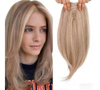 Topper for capelli for diradamento con frangia, parrucchino sintetico con clip, pezzo dall'aspetto naturale for le donne, parrucca quotidiana traspirante e leggera(J)