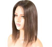 Topper for capelli umani con clip da 14 pollici for donna, pizzo mono 4x6 pollici con base in PU senza frangia per Donne Affascinanti(3)
