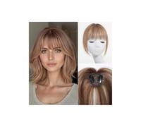 Topper for capelli umani con frangia d'aria, estensioni dei capelli con clip