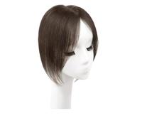 Topper for capelli umani da donna, base invisibile senza cuciture 12x13 cm, topper for diradare i capelli for aggiungere volume for l'uso quotidiano per Donne Affascinanti(Mocha color,10 inch)