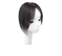 Topper for capelli umani da donna, base invisibile senza cuciture 12x13 cm, topper for diradare i capelli for aggiungere volume for l'uso quotidiano per Donne Affascinanti(Natural color,10 inch)