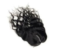 Topper for capelli umani ondulati for donne con capelli diradati, rete svizzera invisibile fatta a mano 9x14 cm, clip riccia nel parrucchino for coprire la perdita(12 inch)
