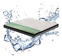 Topper Fresco BIOGREEN, sovra materasso RIGIDO matrimoniale 160x190, correttore ortopedico RINFRESCANTE materasso Alto 6 cm, tessuto anallergico sfoderabile, in COOLER