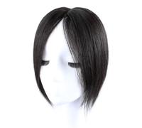 Topper in capelli umani for donne con capelli diradati senza frangia, 5 misure di base in pizzo tra cui scegliere, toupet Remy for uso quotidiano Extension per Capelli(9X14-30 cm)