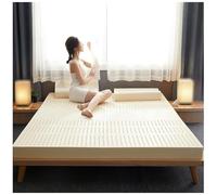 Topper in lattice naturale al 100%, spessore 7,5 cm, lavabile, 150 x 220 cm, comoda soluzione per dormire per tutte le persone che dormono