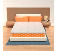 Topper in Memory Foam, 160x200 Alto 6 cm, Correttore Sfoderabile, Rivestimento in Aloe Vera con Angoli Elastici, Dispositivo Medico, 100% Made in Italy