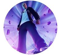 Topper in ostia per torte e cupcake a Tema Eminem, Cake Design, Dischi Commestibili, SENZA GLUTINE (05)