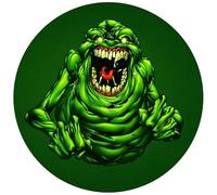 Topper in ostia per torte e cupcake a Tema Ghostbusters, Cake Design, Dischi Commestibili, SENZA GLUTINE (03)