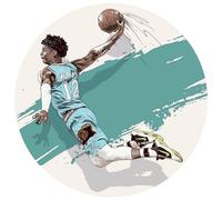 Topper in ostia per torte e cupcake a Tema NBA/Ita Basketball, Cake Design, Dischi Commestibili, SENZA GLUTINE (24)