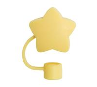 Topper in silicone per cannuccia, per Stanley da 30 e 1134 g, con simpatica stella, copertura per cannuccia riutilizzabile, per Stanley (giallo)