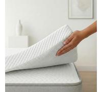 Topper Matrimoniale 150x180 cm | Alto 8 cm | Topper Memory Foam | Allevia Pressione & Riduce Dolori alla Schiena | Fodera Traspirante Sfoderabile e Lavabile | Antiscivolo | CertiPUR | Made in Spain