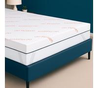 Topper Matrimoniale 200x200 in Foam per Materasso Super King Size Correttore Alto 6 cm con Rivestimento Sfoderabile e Lavabile Futon Top per Letto e Divano Letto per Comfort e Sonno Migliore