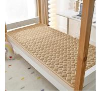 Topper Matrimoniale Trapuntato Matrimoniale/Singolo Coprimaterasso Coprirete o Coprimaterasso con 4 Angoli Elastici per materassi Fino a 25 cm Comodo e Traspirante,Cachi,150x200cm/59x79in